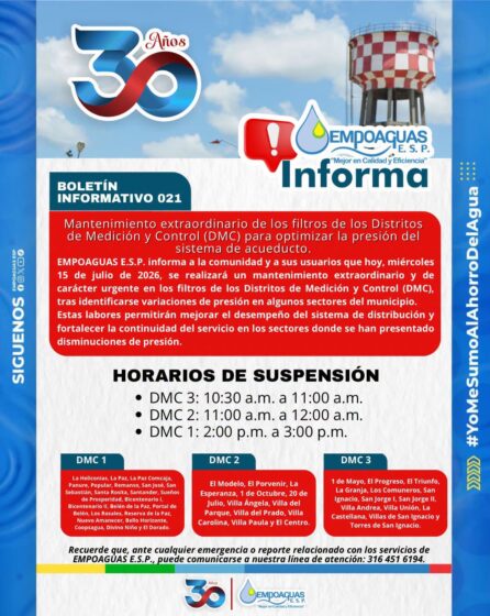 BOLETIN INFORMATIVO 021